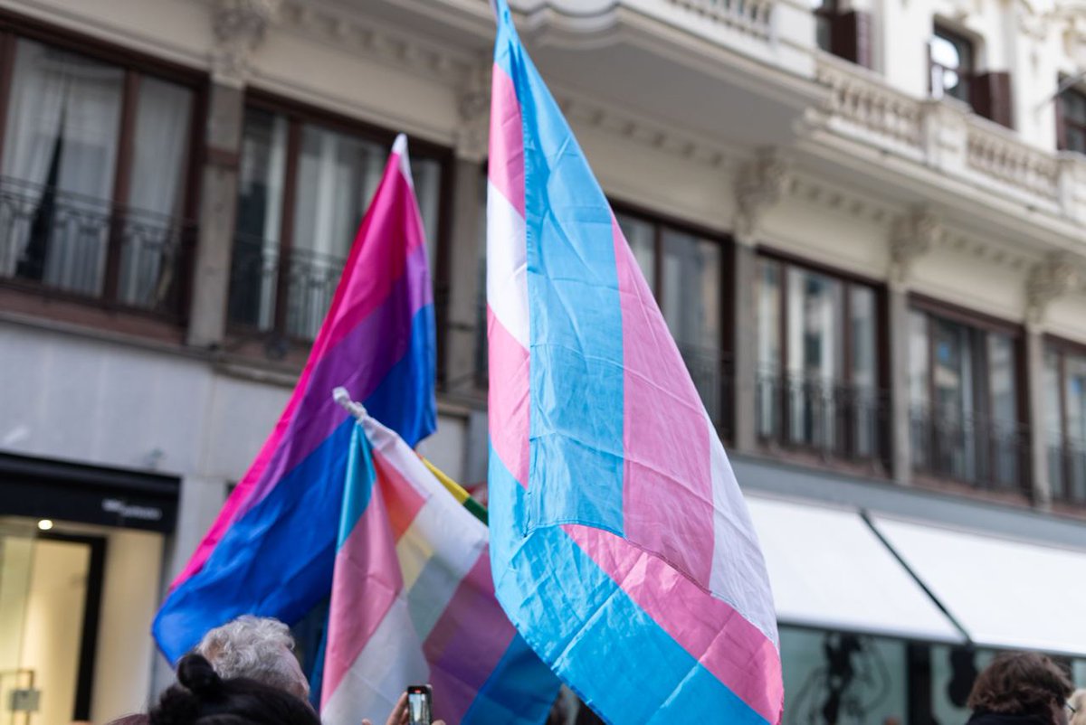PODEMOS's tweet photo. Afortunadamente el odio trans es cada vez más minoritario en una España casa día más inclusiva, abierta y diversa.
Seguimos 🏳‍⚧ https://t.co/9R4cXHH9mo