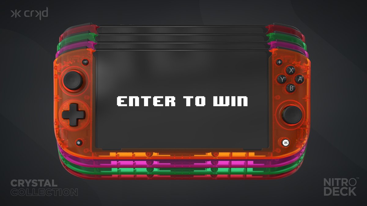 crkdgg's tweet image. 🎁  WIN A FREE NITRO DECK! 🎁 

Enter for your chance to win one of four Limited Edition Crystal Collection Nitro Deck's

👉 go.crkd.gg/sweepstake
T&amp;amp;C Apply.