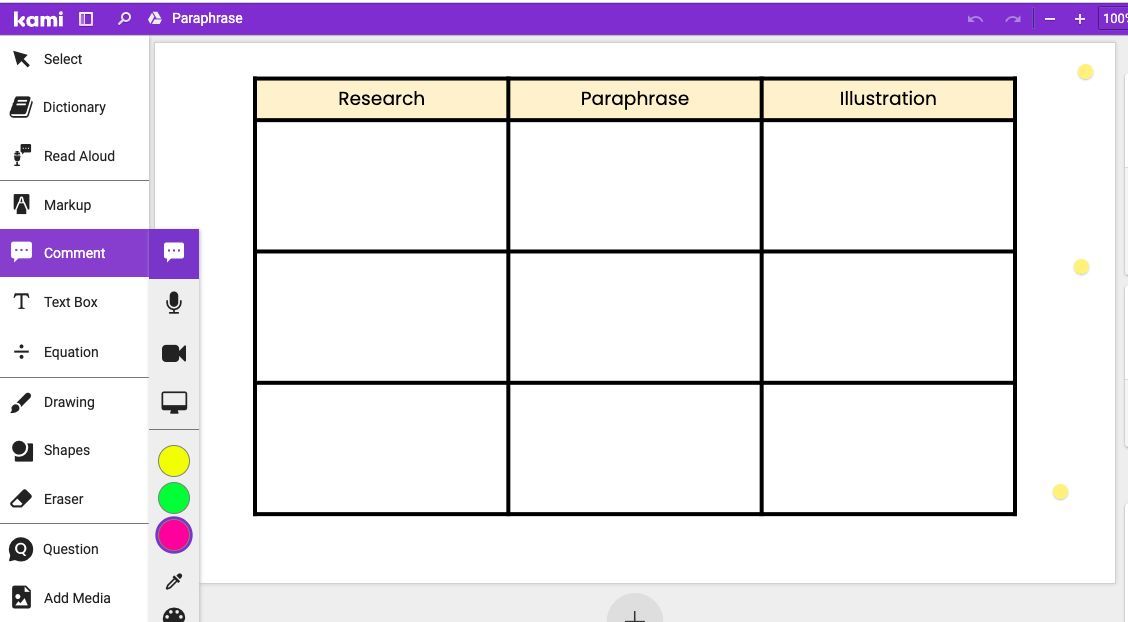 mrshowell24's tweet image. 📖 Struggling with paraphrasing and research notes? 🤔✍️ @kamiapp got your back! 🚀 Easily add, paraphrase, and illustrate your research right within Kami. Enhance your research process! 📚💡 #ResearchNotes #Paraphrasing #EdTech #StudentTools
kami.app/KMn-Rvg-VRr-Z59