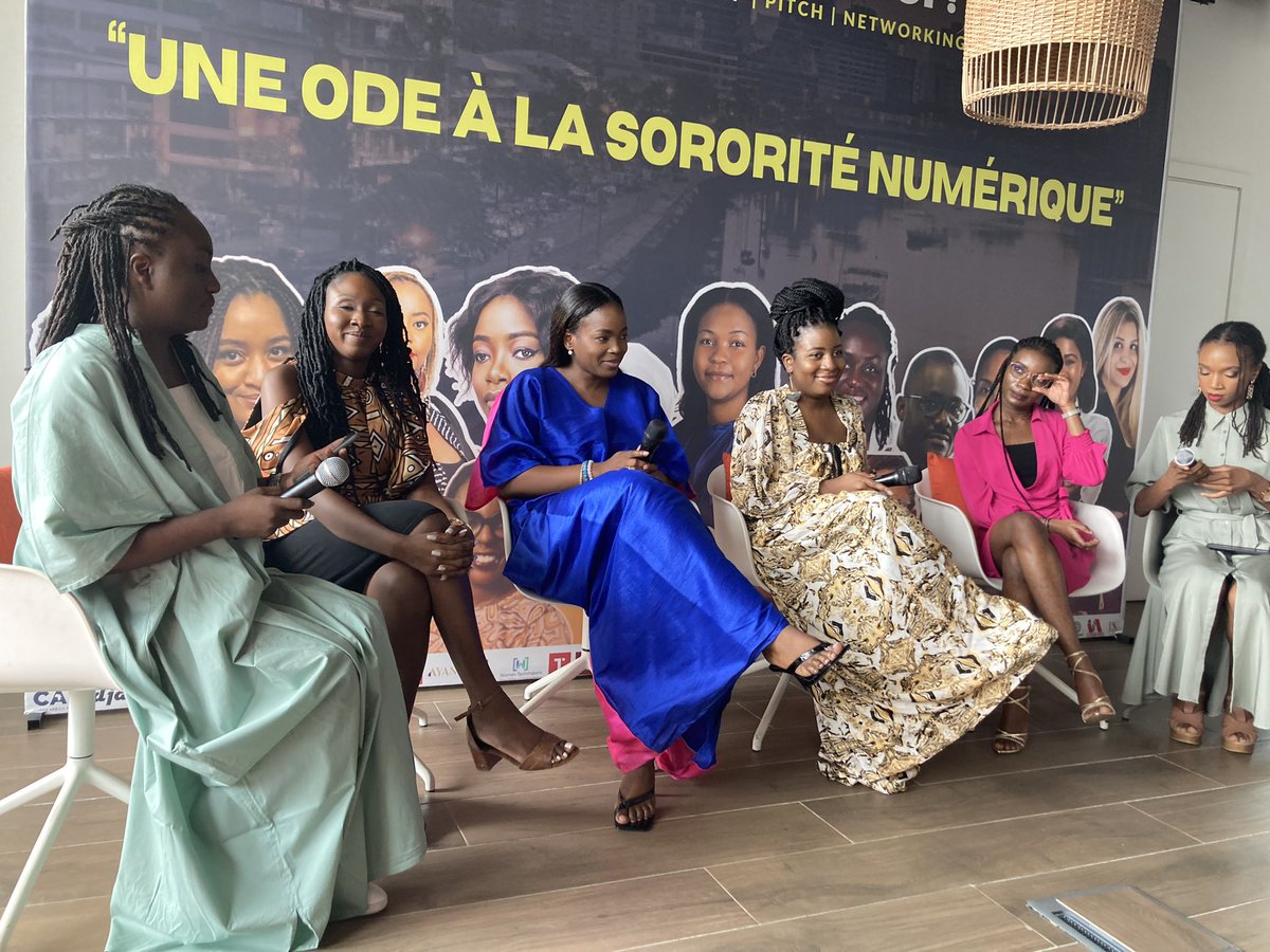 MafiniDosso's tweet photo. 👏🏾🚀Today with @abjintech in #Abidjan
🤔 Brainstorming and learning about #womenintechafrica #techinclusion #sustainabletechnologies #startups #innovation by #women 
Pleased to have given the opening words 🙏🏽🙏🏽 #oiitid https://t.co/abVcNk6Dwz 
#cotedivoire https://t.co/nAESjmYD3A