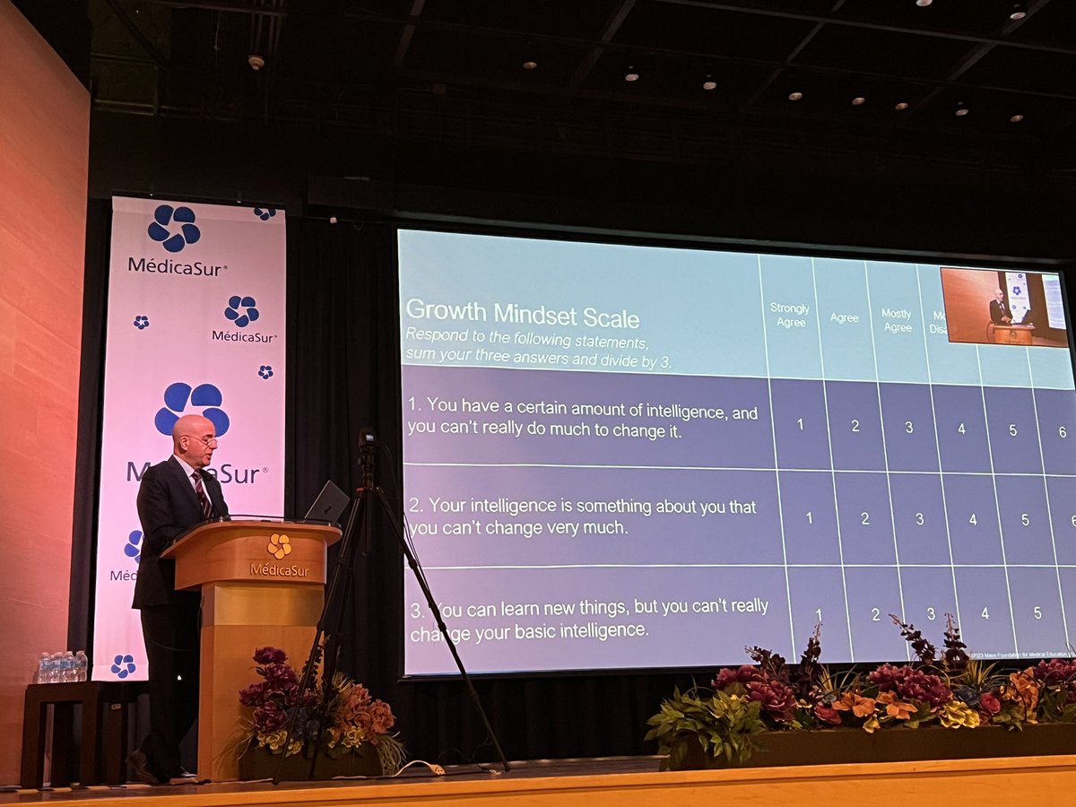 MrugalaMaciej's tweet image. @BernardBendokMD @MayoClinicNeuro on Growth Mindset in Neurosciences @medicasur symposium. Very engaging talk!