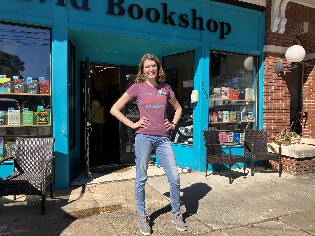 Come celebrate our 12th birthday here at the bookshop! It's a beautiful Fall day outside -- the perfect day to walk around Five Points and stop for some books. All day today, sign up in-store for our newsletter for the possibility to win an Avid Bookshop gift card. Open until 7!