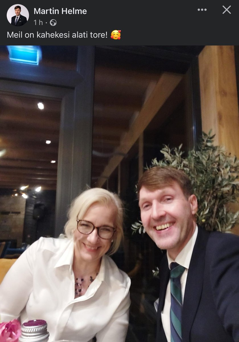 evateemad's tweet photo. Mu abikaasa @DarthinHelme huumorimeel läheb iga klaasiga aina paremaks 🥰 https://t.co/JmDD4oEVnK