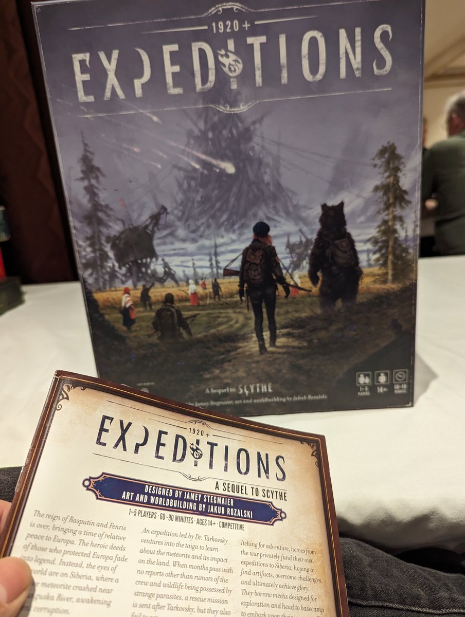 ServekGeartooth's tweet photo. Loving this sequel to Scythe, it's been an absolute blast to play! Such a good follow up. A quicker game, but lots of replay value. @MEPACON @stonemaiergames https://t.co/enmf1xNIZd