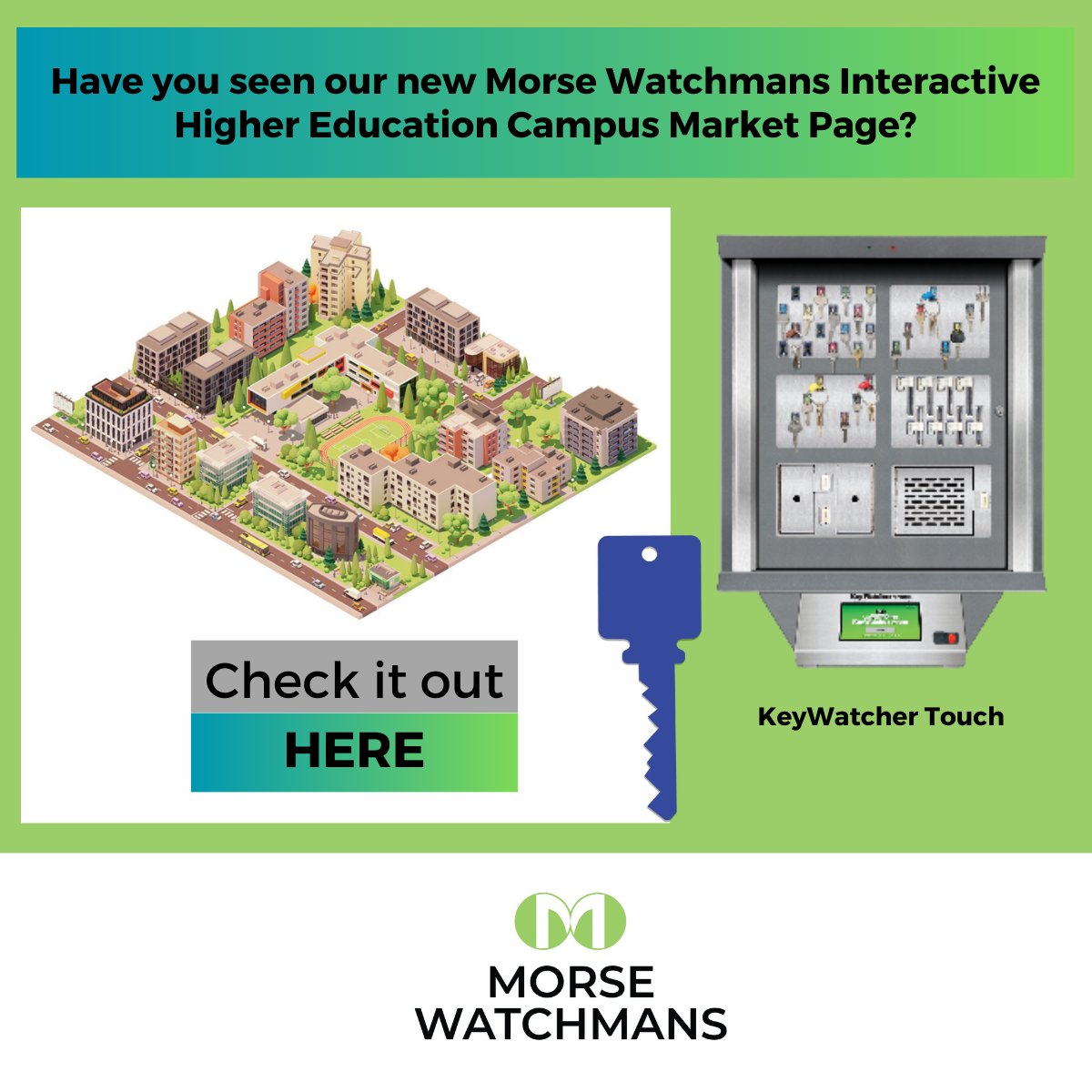 MorseWatchmans1's tweet image. Have you ever seen our new Morse Watchmans Campus interactive market page? Check it out!  #SchoolSecurity #KeyAccessControl #CampusSecurity
hubs.li/Q025_tyR0