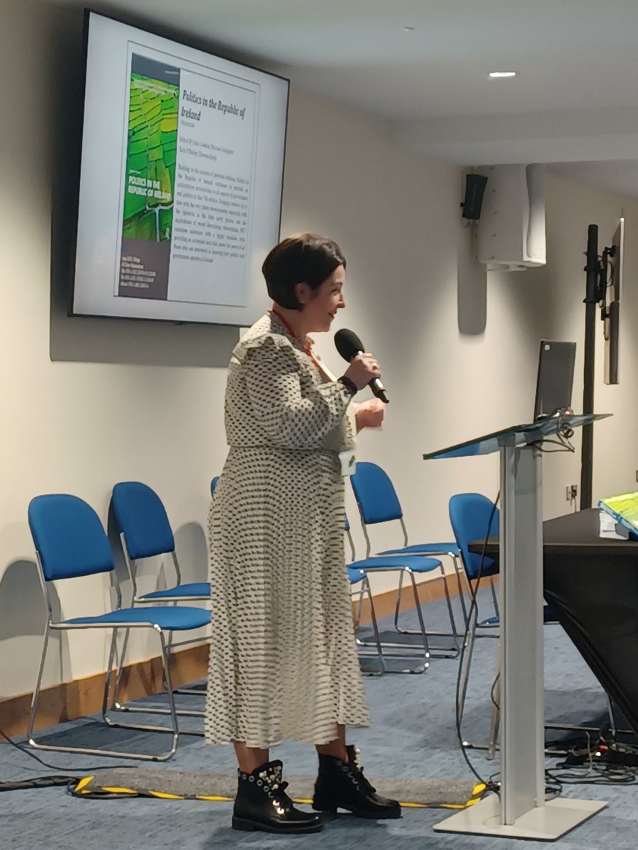 Many congrats to <a href="/UCC/">UCC Ireland</a>'s <a href="/theresareidy/">Theresa Reidy 🇺🇦</a> on the launch of 'Politics in the Republic of Ireland' (7th ed) in Belfast this evening. Theresa is co-editor with <a href="/AnMailleach/">Eoin O'Malley</a>, John Coakley and Michael Gallagher of this important text and a number of <a href="/uccgovpol/">UCC Government & Politics Society</a> have contributed chapters.