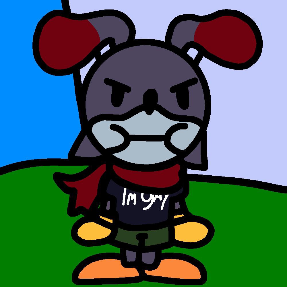 DashTheRabFan's tweet photo. Good morning everyone, I decided that most likely I will use game maker to create games on the deshki and its sprites will most likely be in firealcapa or whatever it’s called https://t.co/iy20pCVdK6