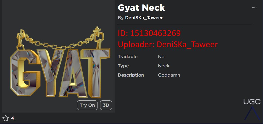 Peak” UGC on X: How is a literal picture of an exploit GUI on the Roblox catalog 😐 #Roblox #RobloxUGC / X