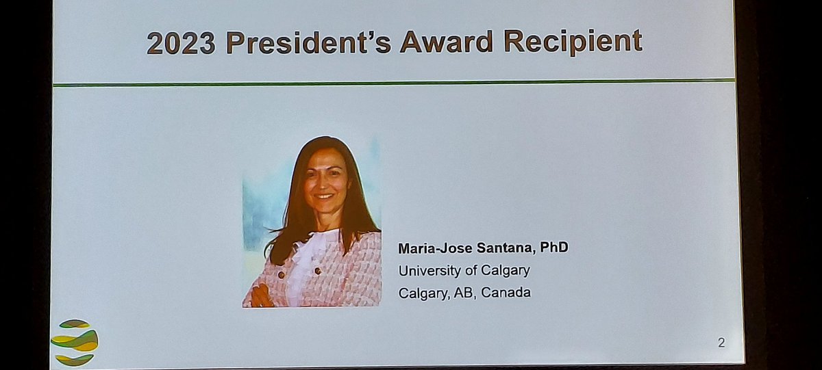 Maria Santana receives 2023 President's award. #ISOQOL #ISOQOL2023
