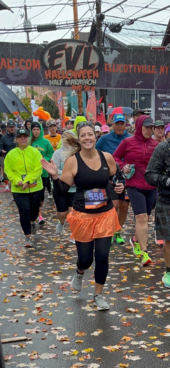 jackeyd's tweet photo. 13.1 cold rainy windy hilly miles but I’m
super proud of myself for going to do this today. Shoutout to my husband who stood in the cold rain waiting for me for over 2 hours #evlhalf https://t.co/BkdpbK0G7k
