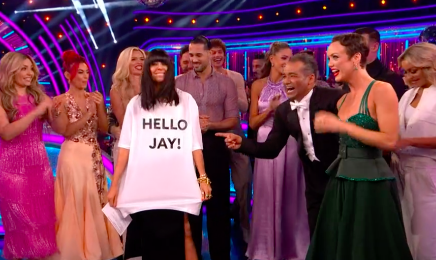 quandromache's tweet photo. claudia's commitment to the 'krishnan's son jay' bit has me HOWLING #strictly https://t.co/fGd0r6EVId