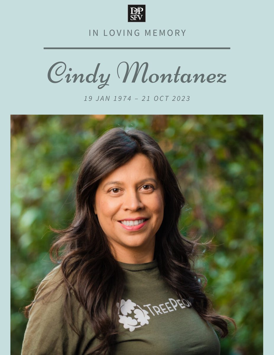 SFVDems's tweet image. With a heavy heart, we bid farewell to Cindy Montanez, a dedicated Democratic leader who championed communities of color, the environment, and our values. Her legacy inspires youth and activists. Our thoughts and prayers are with her family for peace and love during this time.