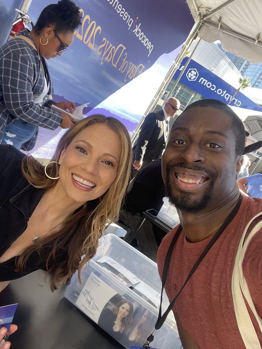 SixSixEvans's tweet image. Told @TamaraBraun how much I’m happy for Ava to be back on screen! #DaysofDays2023