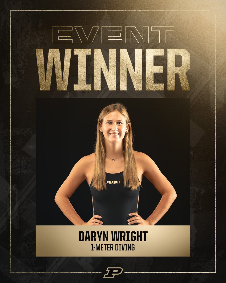 PurdueDivers's tweet photo. 1st Springboard Rotation at Indiana Intercollegiate 

Congrats to Holden Higbie (387.15) on his 1st collegiate win. He goes 1-2 w/ Max MIller.

Daryn Wright (300.40) leads a 1-2-3-4 finish for our Women &amp; posts her 4th event victory of the year.

Scores: https://t.co/7KrWtHGgR5 https://t.co/uFGCNSL5pn