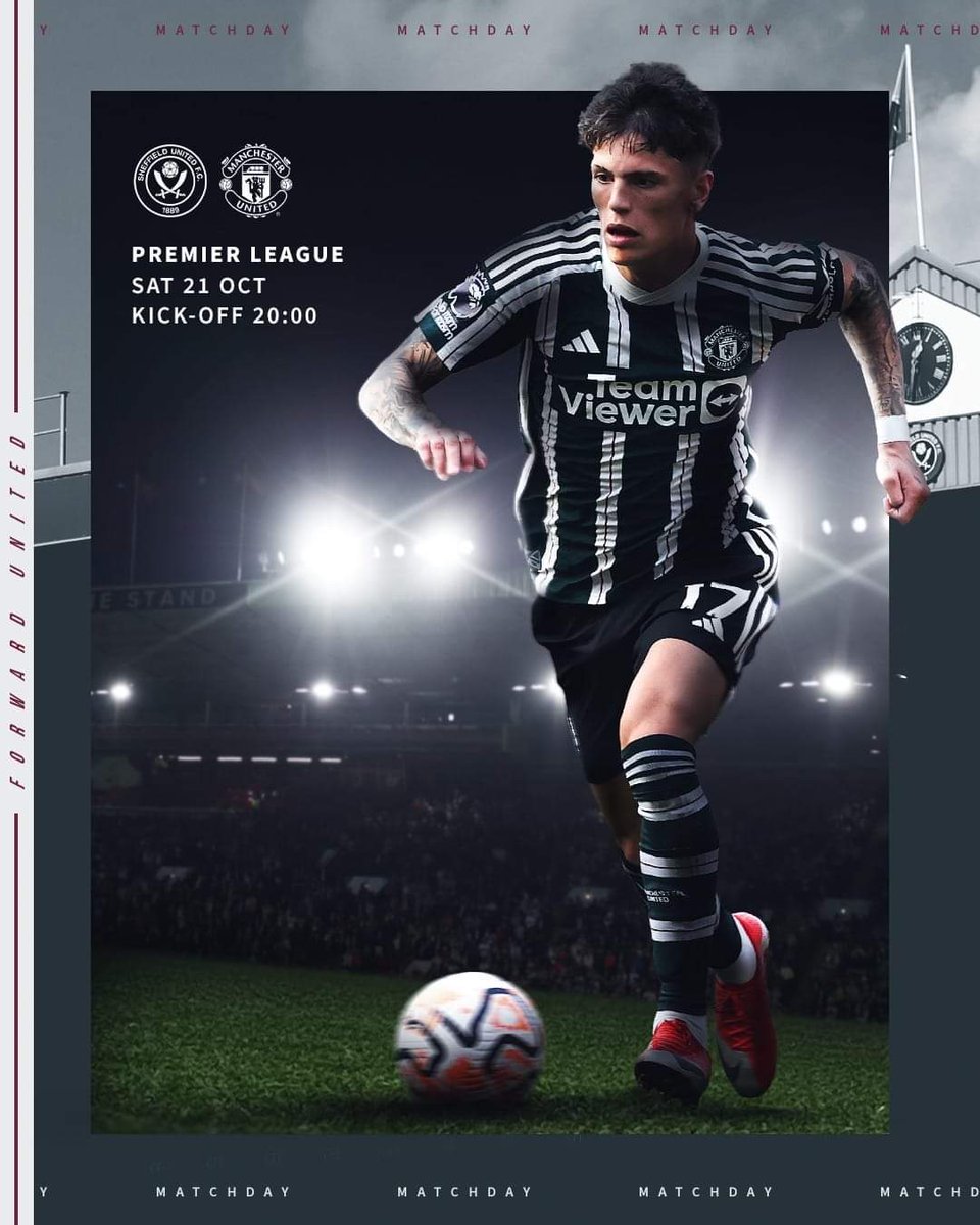 PANDHITADHYASA1's tweet photo. 🏆 EPL 2023-2024, MW 09
⚽ Shefield ⚔️ MUFC
🏟️ Bramall Lane Stadium, 🏴󠁧󠁢󠁥󠁮󠁧󠁿
🕚 Kick Off 02.00 Wib
📅 Sunday, 21 October 2023
🖥️ Live Champions TV5
📡 Streaming Vidio 

Away Match Day 
#GGMU 🔴
#KeepCalmAndStayPositive  🤟
🫰🇮🇩 💪 https://t.co/2LwsxqDCZt