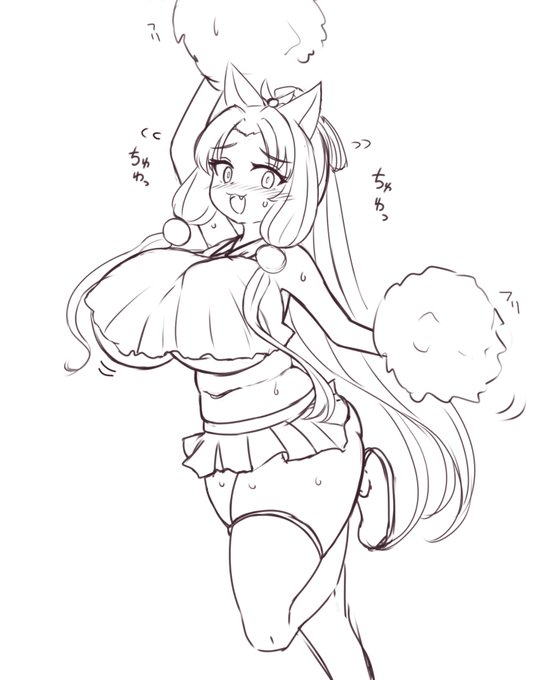 ふとももの太さについてご教授いただきながらタコ姉様描いた 