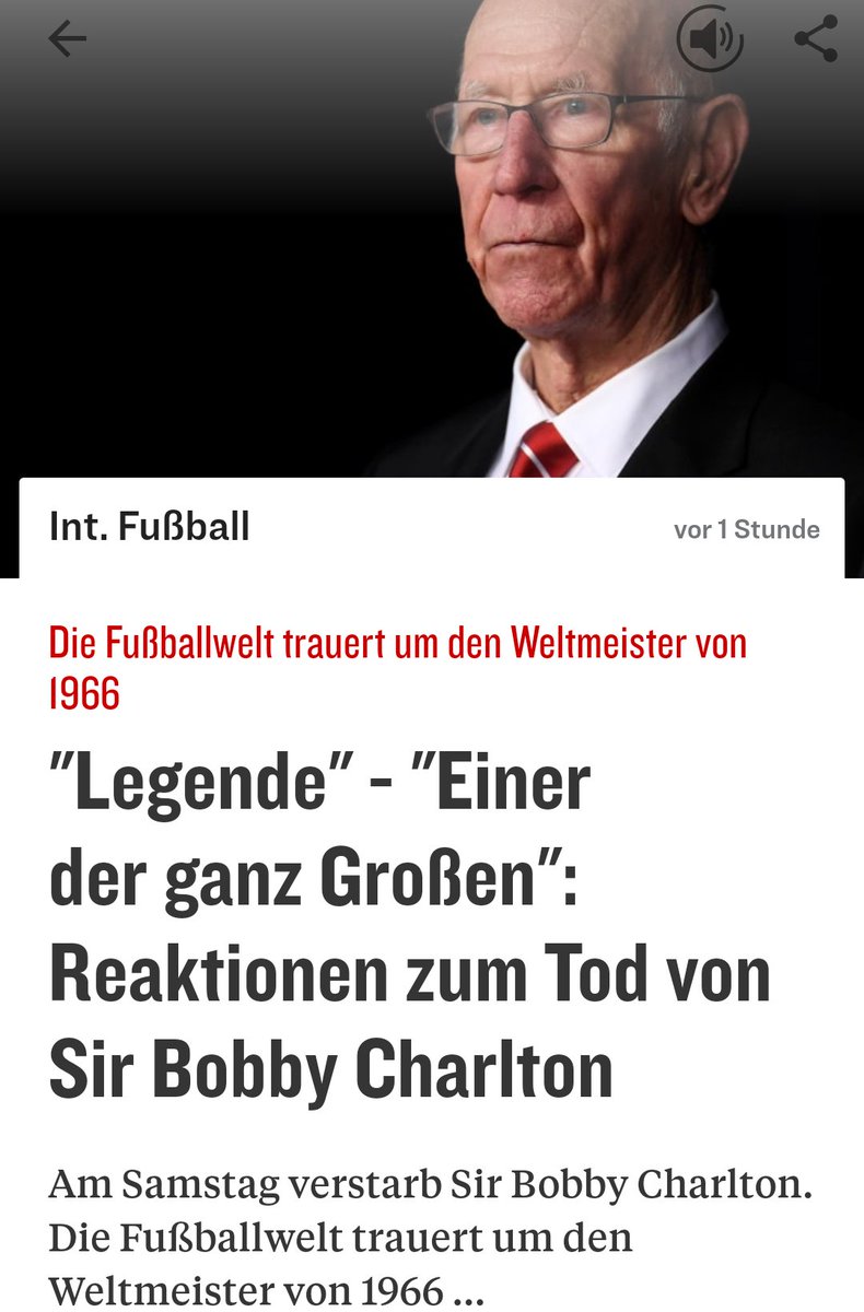 derweigle's tweet photo. #BobbyCharlton war ein großartiger Fußballer, aber Kapitän der '66er Weltmeister war ein anderer Bobby, nämlich Bobby Moore. RIP Sir Bobby Charlton, gern geschehen #Rummenigge. https://t.co/BmQpOih6lj