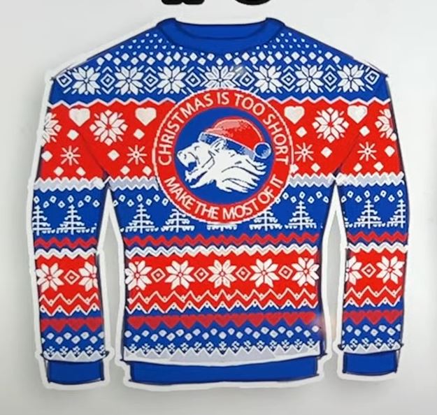 TacitoBurito's tweet photo. @Syndicate @SyndicateOG  I may have made a slight adjustment to my favorite of the final two Christmas Sweater designs, and I like it more lol... 
original on left, mine on right. https://t.co/xnofJsUo66
