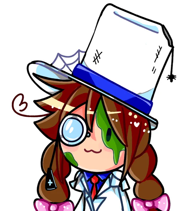 Oh! He's my little persona dressed up as kaitou kid :3 i used this for yesterday's stream