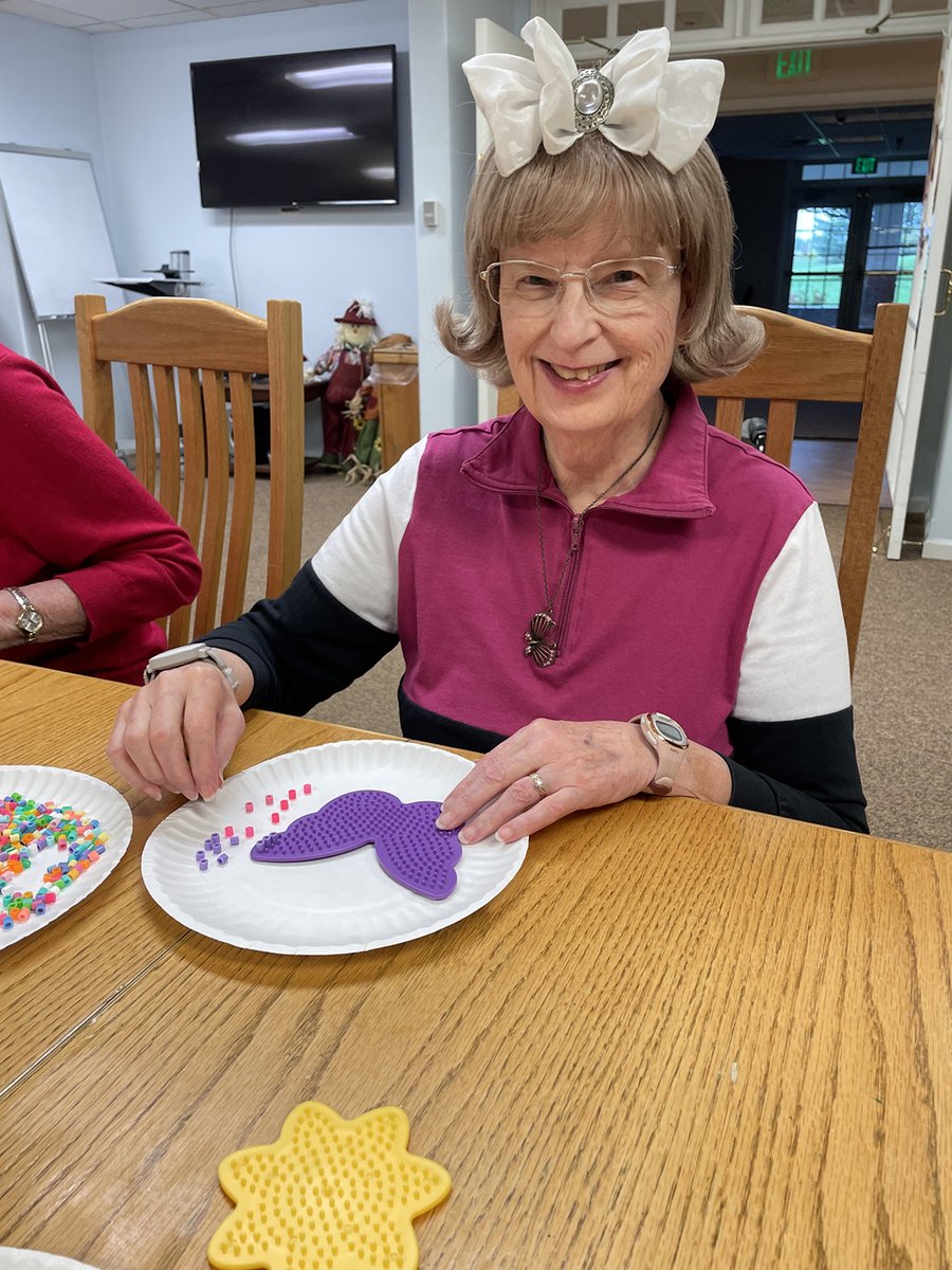 WCrossing's tweet photo. Heat Fuse Bead Work was a little more challenging than it was in the 80’s, but we got it done! Check out the beautiful creations we made! #trilogythemeweeks #dancingthroughthedecades #trilogyiselectric https://t.co/oUcFOQDzck