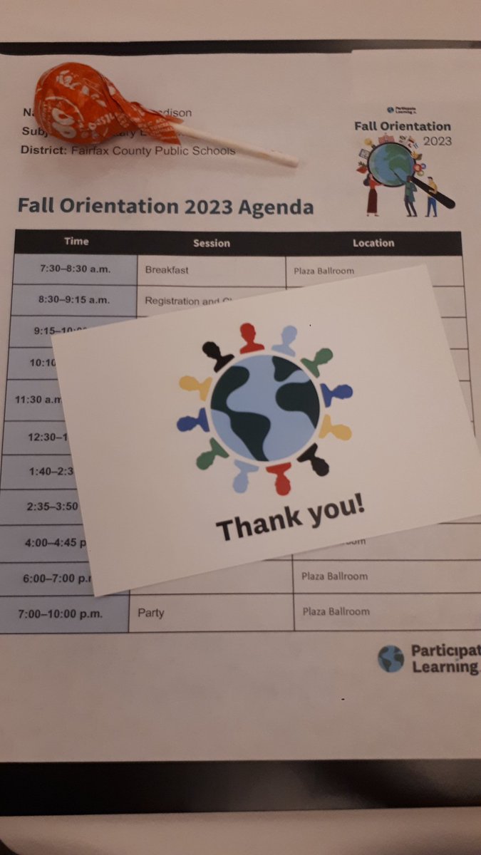 ReneeRose12's tweet photo. Fall Orientation #PLOrientation2023 @ParticipateLrng Happy and Proud to be here. You will forever be my most outstanding lolipop moment! https://t.co/6sdKTCxj2e