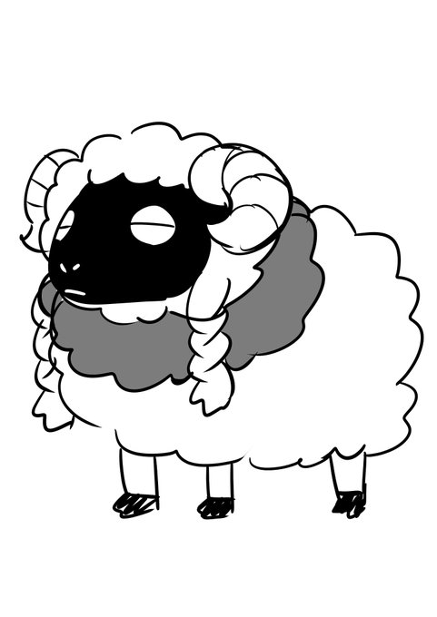 「羊 シンプルな背景」のTwitter画像/イラスト(新着)｜4ページ目