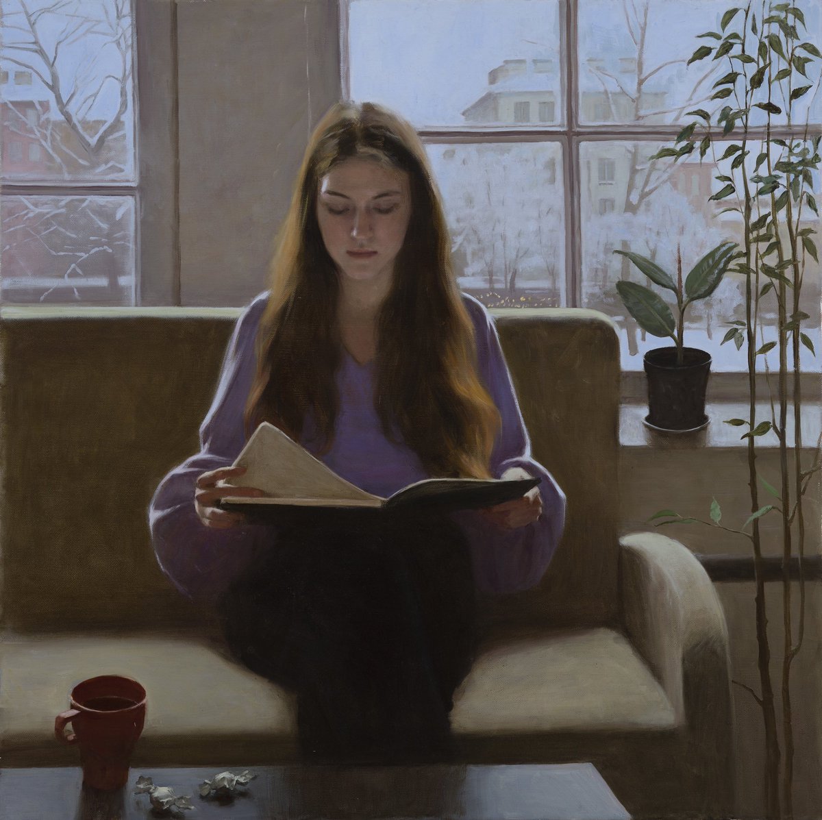 Hi friends 🌿
This painting will take part of the exhibition ‘The Female Gaze’ with Daniela Astone/ Tania Rivilis/ Rosanna Gaddoni/ Jantina Peperkamp/ Jantien de Boer and Carolien van Olphen. 
Opening October 29th.
 <a href="/GalerieBonnard/">David van der Linden, Galerie Bonnard</a>