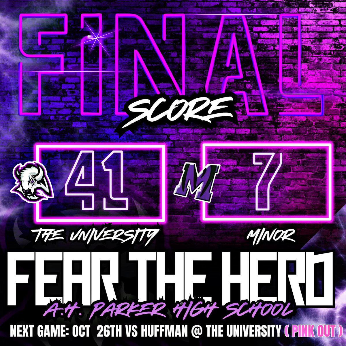 Great win to finish region play last night 8-1 (6-0).