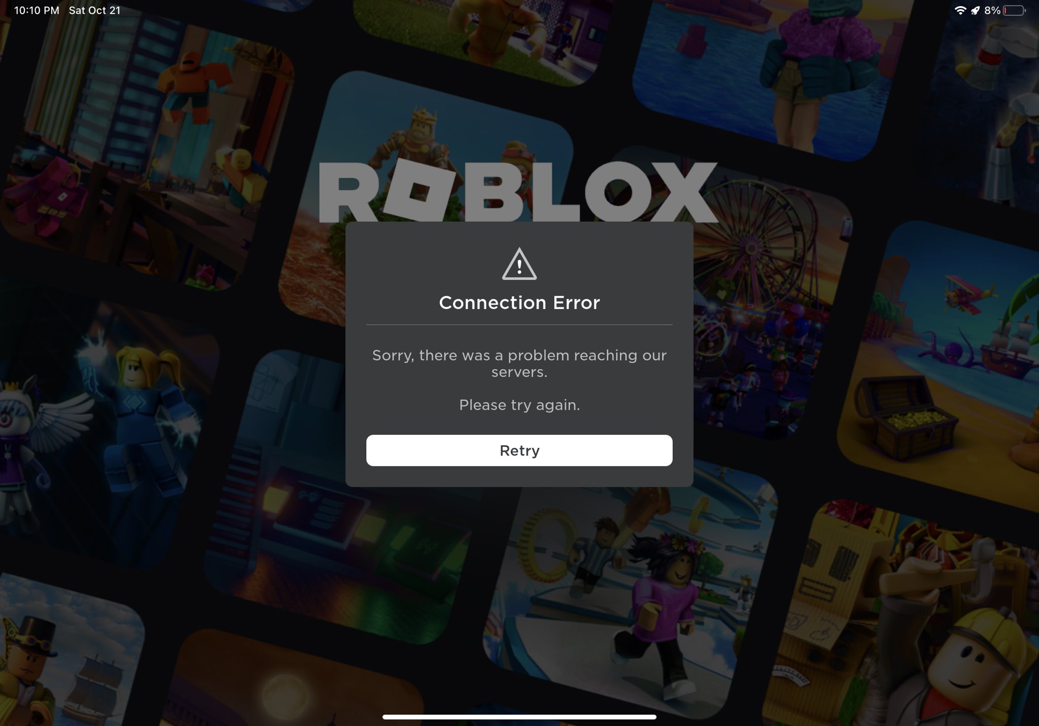 Roblox Down and Having Server Issues This October 21