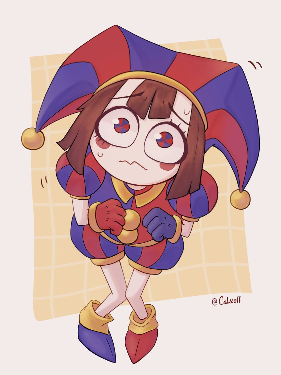 calxoff's tweet photo. Pomni pose 
#DigitalCircus #DigitalCircusfanart #Pomni #ibisPaintX https://t.co/nRDiV4Nhrb
