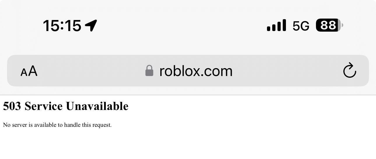 Roblox Status on X: Here's what the Roblox front page looks like at 7:42  PM UTC. #Roblox #RobloxDown  / X