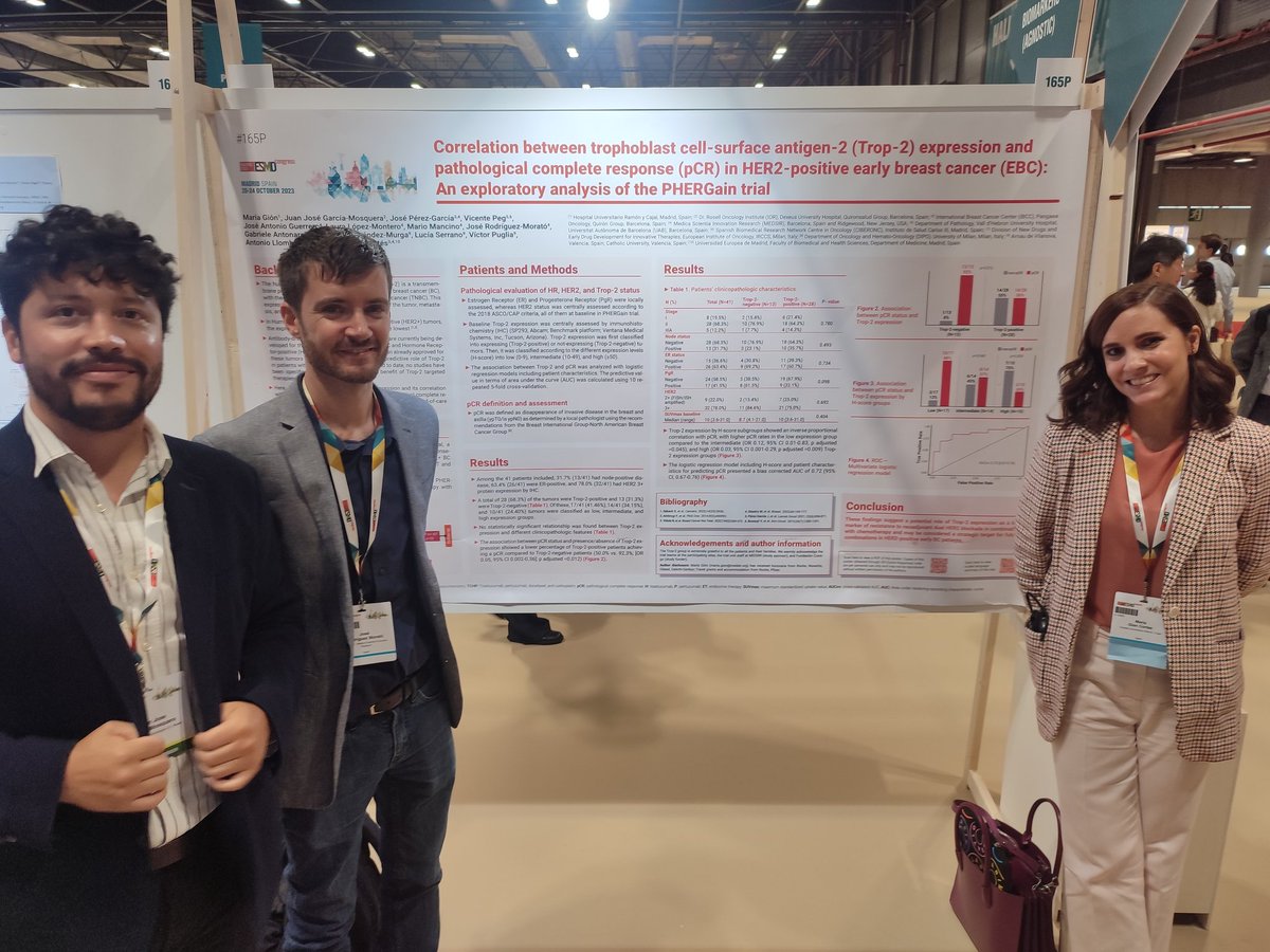 JGarciaMosquera's tweet photo. #ESMO23 Trop-2 expression as a biomarker of resistance to neoadjuvant dual HER2 blockade in combination with chemotherapy in PHERGain clinical trial. A potential target in early-stage HER2+ breast cancer.

@maria_gion @wearemedsir @oncorosell https://t.co/V6rLidY1FY