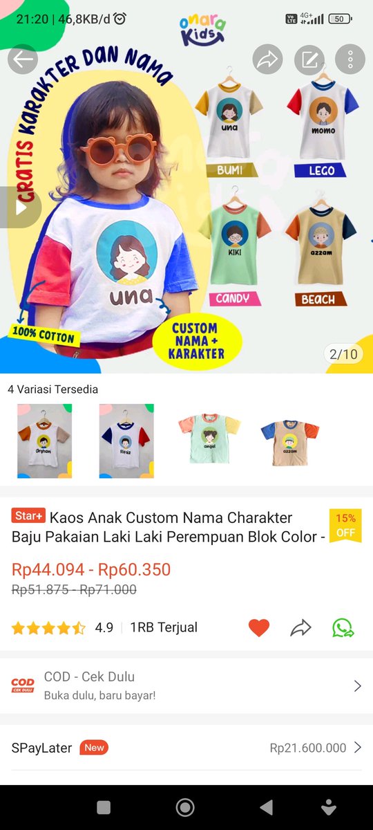 wuritomo's tweet photo. @__azza https://t.co/iBGuW1Zycl 

Bukan kaos polos si kak, tp kaos anak2 lucu gitu. bahannya cotton lembut kak. Cocok kalo buat anak2 https://t.co/eqpRSVJoEa