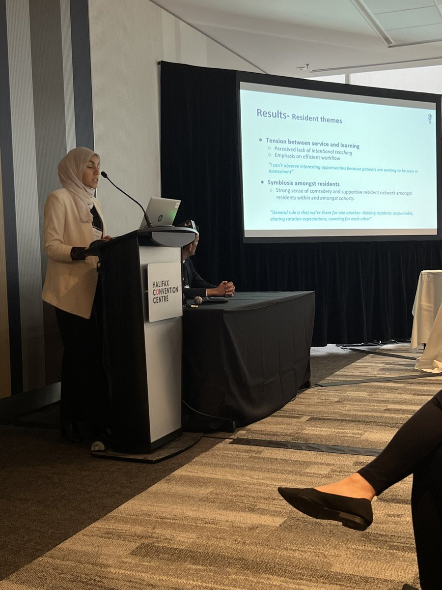 #ICRE2023 Ualberta resident Sarah Shamiya presenting important work in hidden curriculum in OBGYN residency education <a href="/UAlberta_FoMD/">UAlberta Med & Dent</a>