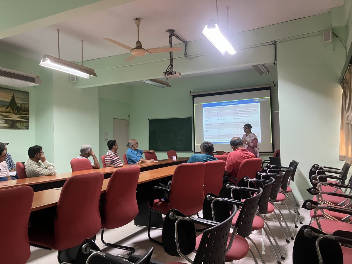 appliedmechiitk's tweet photo. Shruti Pandey of our research group has successfully defended her PhD thesis titled “High strain-rate behaviour of ice and ice-silicate mixtures” on October 18, 2023.
Hearty congratulations, Dr. Shruti. 💐 👨‍🎓 https://t.co/BPRQfcOkgY