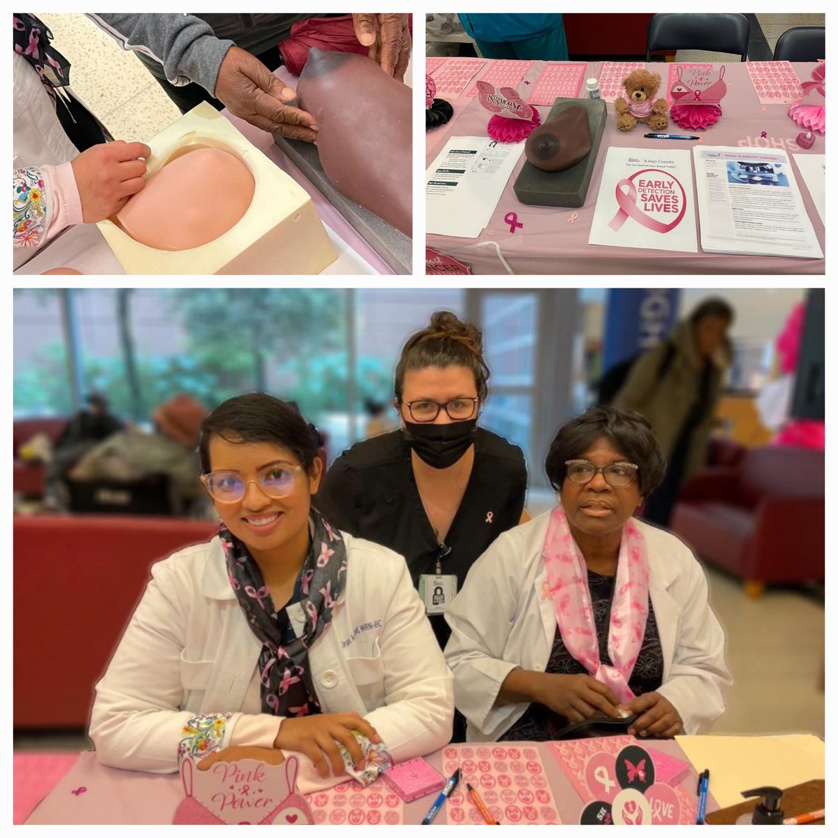 Kiran Ashraf, MBA-HM, MSN, RN-BC (@kashrafrn) on Twitter photo Today, we enriched our Kings community by educating and demonstrating self breast exams using breast simulation model
<a href="/KingsCountyHosp/">NYC Health+Hospitals/Kings County</a>
<a href="/learn_remember/">Michael Meguerdichian</a>
#CommunityService #BreastCancerAwareness #HealthSimNYC #WeAreKings Today, we enriched our Kings community by educating and demonstrating self breast exams using breast simulation model
<a href="/KingsCountyHosp/">NYC Health+Hospitals/Kings County</a>
<a href="/learn_remember/">Michael Meguerdichian</a>
#CommunityService #BreastCancerAwareness #HealthSimNYC #WeAreKings