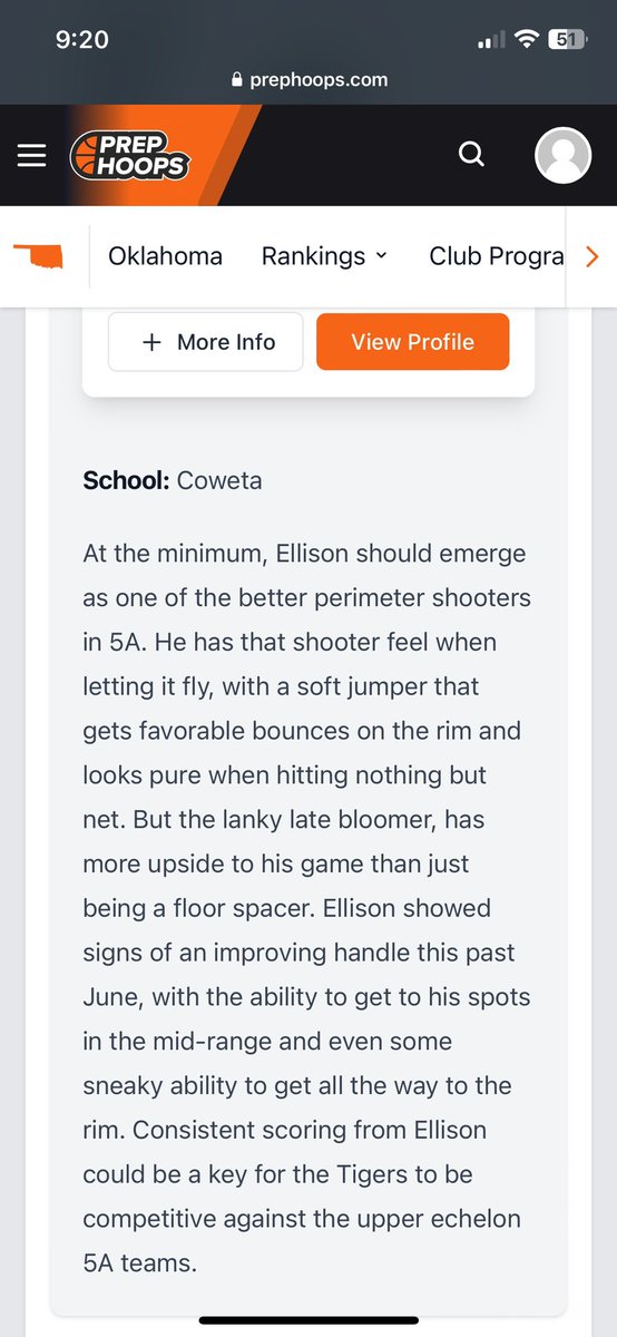 CadeEllison's tweet image. Thank you @PrepHoopsOK for the write up.