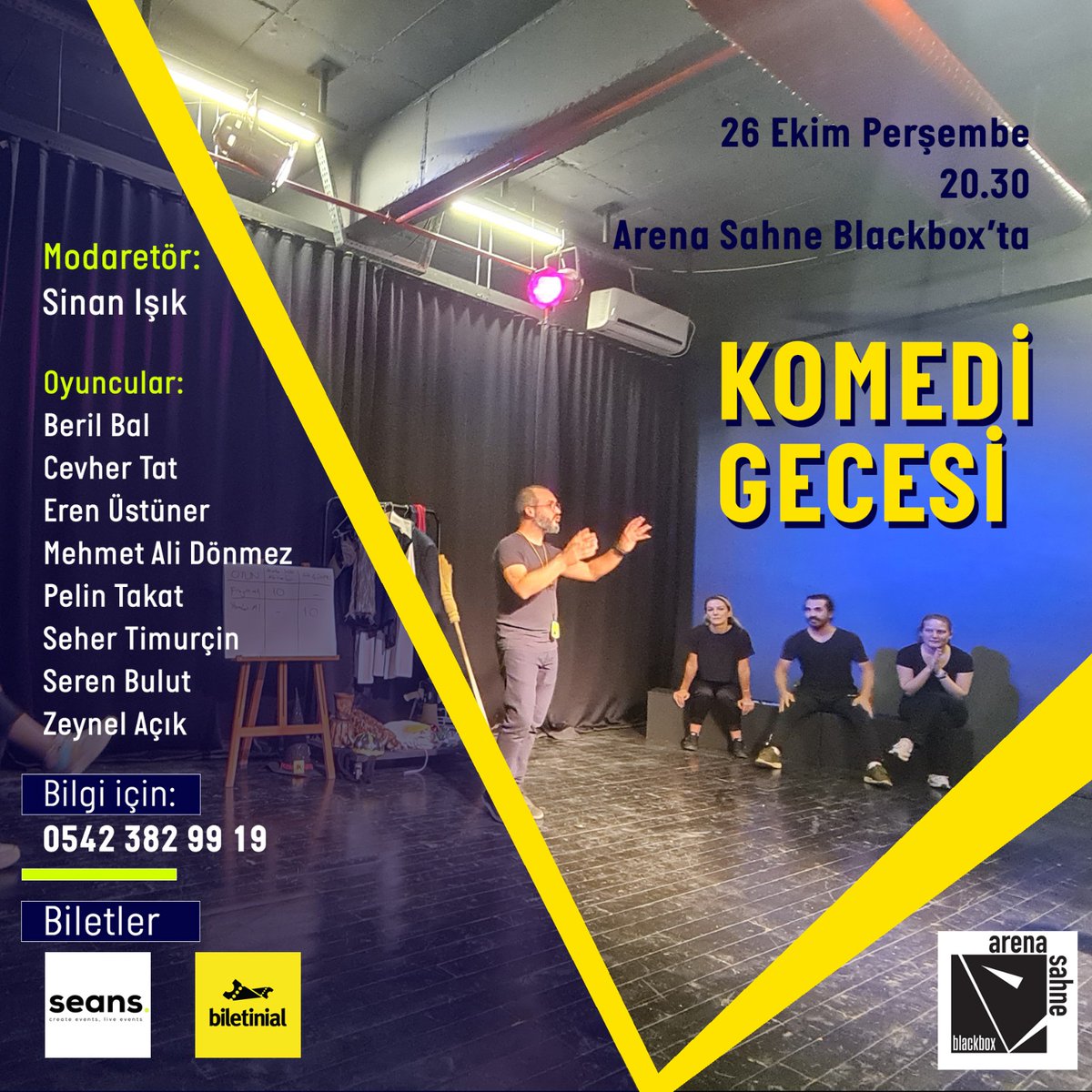arenablackbox's tweet photo. Komedi Gecesi
26 Ekim Perşembe - 20:30 https://t.co/2Bl1Quq1qg