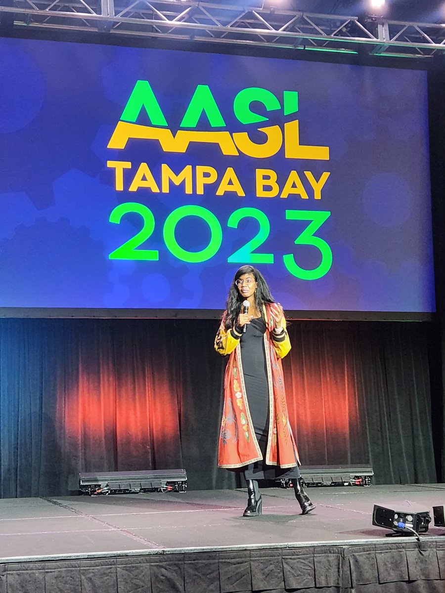 LoudBrarian's tweet image. So today, thanks to my bestie @erikaslong, Nic Stone is my new bestie too! Working to make my What If a What IS! #AASL23 #ALLibraries