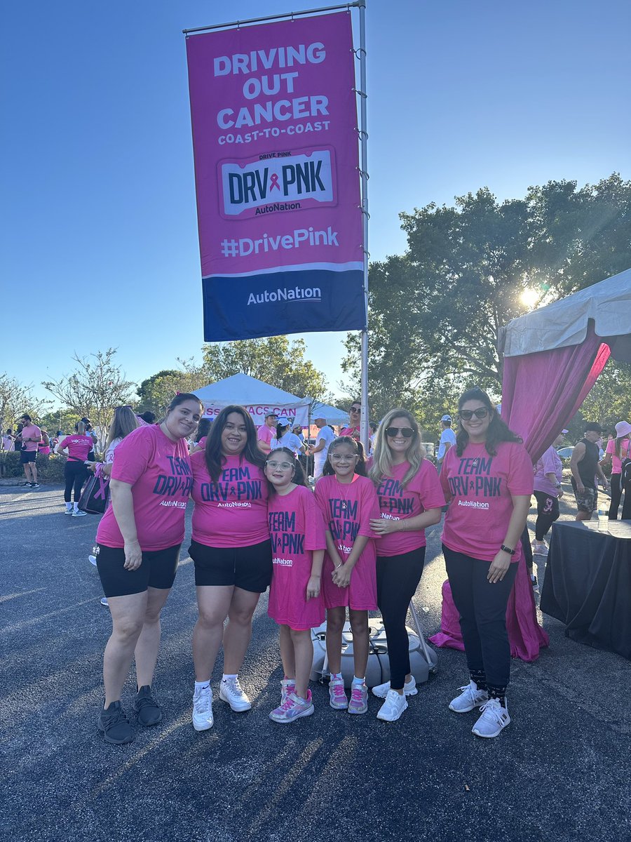 Thank you to all our Associates who participated in the @BrowardStrides walk this morning benefiting the @AmericanCancer Society and helped make a difference in the fight against cancer! #DRVPNK #AutoNationCares #MakingStrides