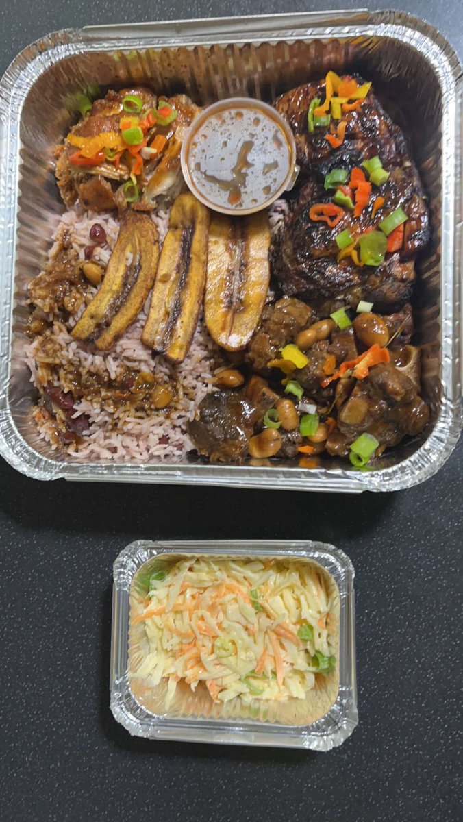 TheCaribPot's tweet photo. TODAY’S MENU @thecaribpot 🌴 Happy Saturday ✨We close at midnight today 🇯🇲🇬🇧
•
We’re based in #bermondsey #se16. Send orders via DM or text at 07360184816 
•
#caribbeanfood #fyp #jamaicanfood #foryou #southlondon #food #westindianfood #londonfoodie #londoneats #goodeats https://t.co/HIjsomGZ8t