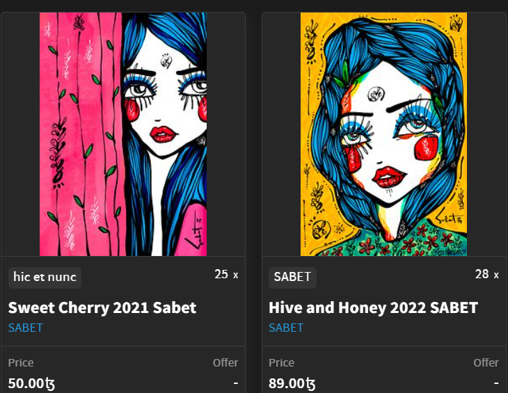 Did you know the one and only <a href="/sabet/">sabet</a> has affordable works on Ojkt? Check out these amazing pieces!! So thrilled to have these in my collection!! Go support an absolute legend!