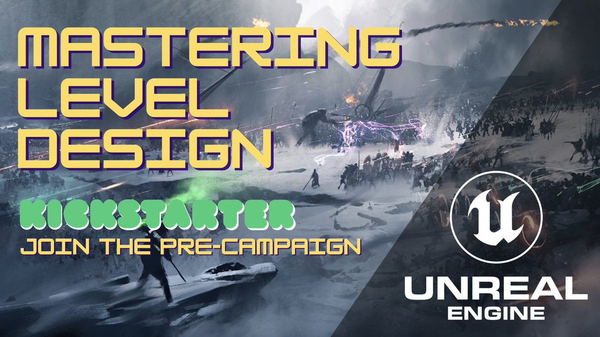TonyMunozDev's tweet photo. Mastering Level Design 4 Video Games. The course!
Follow our PRE-Campaign here
https://t.co/5I7A5ayV7K
We're preparing a #Kickstarter to edit and finish this 10+ hours course from theory to applying the principles using #UnrealEngine5
#gamesdevs #solodev #screenshotsaturday https://t.co/I9N6rNE7bD