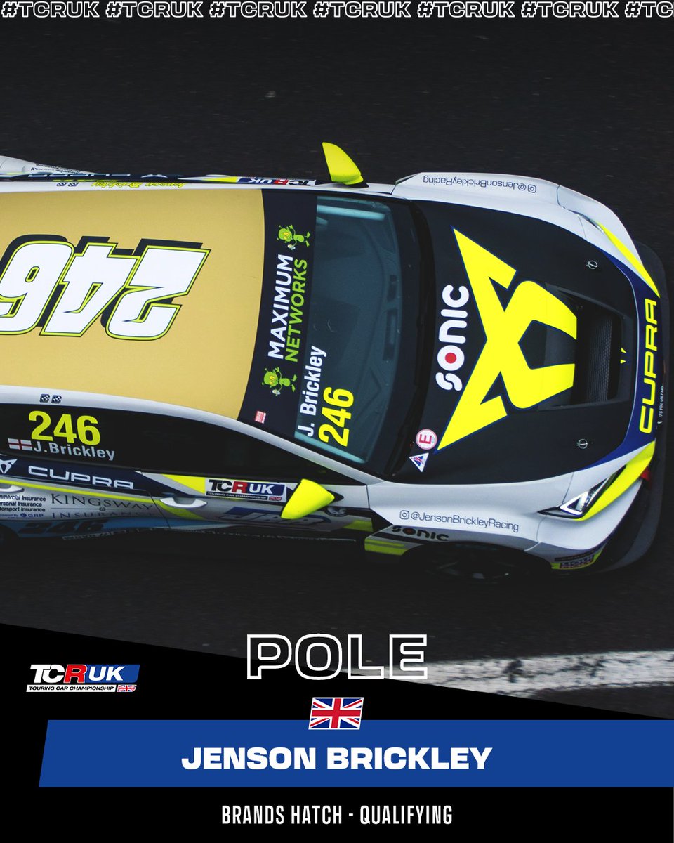 TCR Series (@tcr_series) on Twitter photo Jenson Brickley puts his CUPRA Leon Competición on pole position for the first race of the weekend at Brands Hatch for the TCR UK season finale #TCRUK #TCRSeries 🇬🇧 Jenson Brickley puts his CUPRA Leon Competición on pole position for the first race of the weekend at Brands Hatch for the TCR UK season finale #TCRUK #TCRSeries 🇬🇧