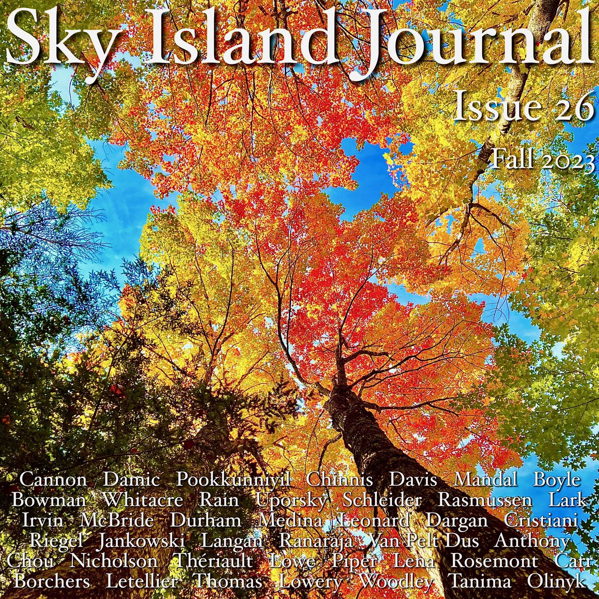 It’s launch day! Issue 26 features AMAZING authors &amp; poets with unique perspectives from all around the world. 🌎🌍🌏 Join us where the desert meets the mountains—where the indigenous meets the exotic and the old ways meet the digital frontier. 🌄 skyislandjournal.com