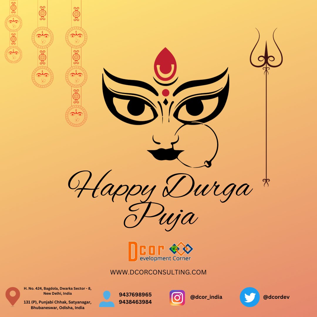 Happy Durga Puja To all!
My hearty Greetings to everyone on the auspicious occasion of Durga Puja. May the goddess always guide and bless all of us.
#Odisha
#Dussehra #DurgaPuja2023 #consulting #research #Bhubaneswar #DurgaPuja