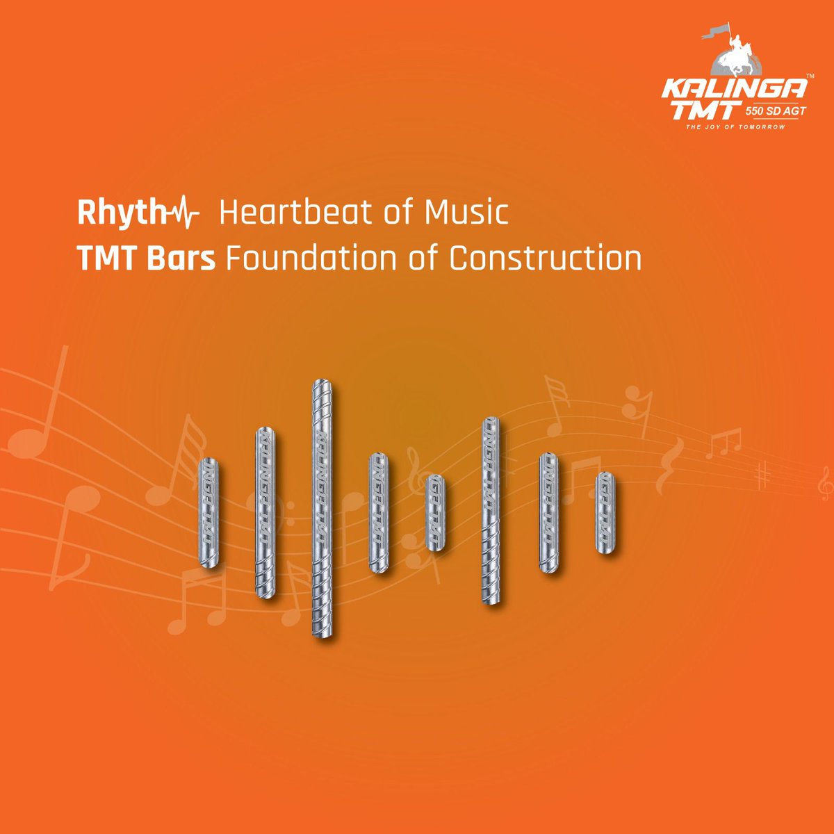 KalingaTMT's tweet image. Just like the rhythm is the unifying force that brings music to life, TMT Bars are the reliable pillars of foundation for construction.

Kalinga TMT, contributing towards a stronger India.

#KalingaTMT #lyricsofmusic #musicnote #foundationofconstitution #pillarsofconstruction