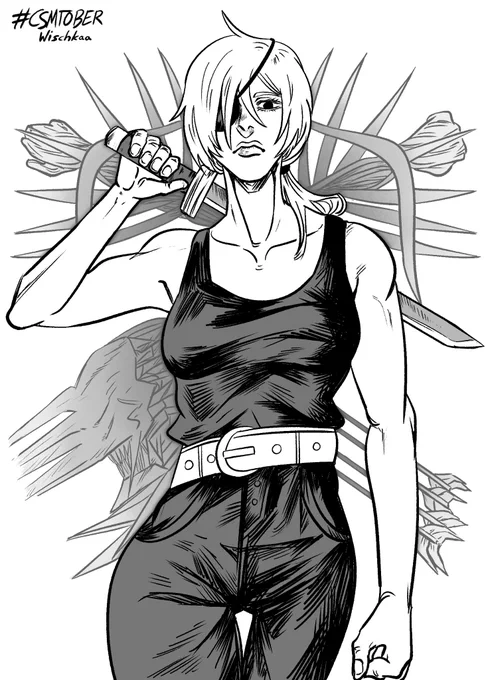 Favorite Hybrid 

Day 19 of #CSMTOBER. This woman is simply perfection personified.

Please don't steal/copy/trace my art.

#csm #chainsawman #chainsawmanfanart #csmプラス #quanxi 