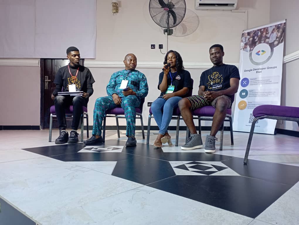 gdg_eket1's tweet photo. Panel Discussion : Innovation Ecosystems: Strategies for Local Growth and Global Attraction

#DevFestEket #GDGEket #devfesteket23 https://t.co/7u09ufSCJZ