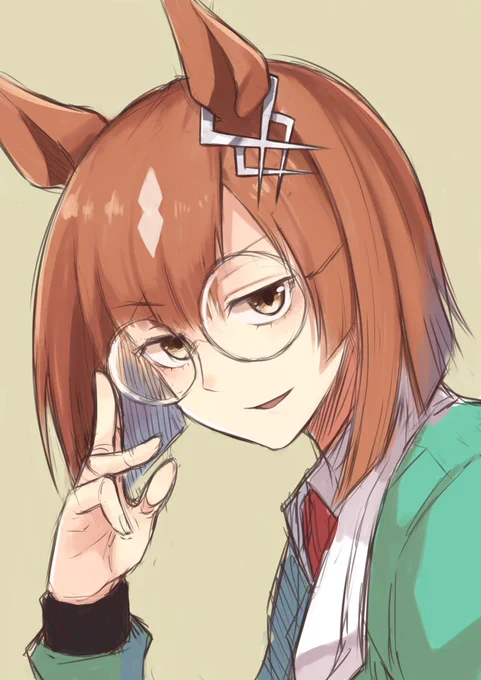 落書きイクノさん、簡単に塗ってみた。今度ちゃんとした絵も描こう。 